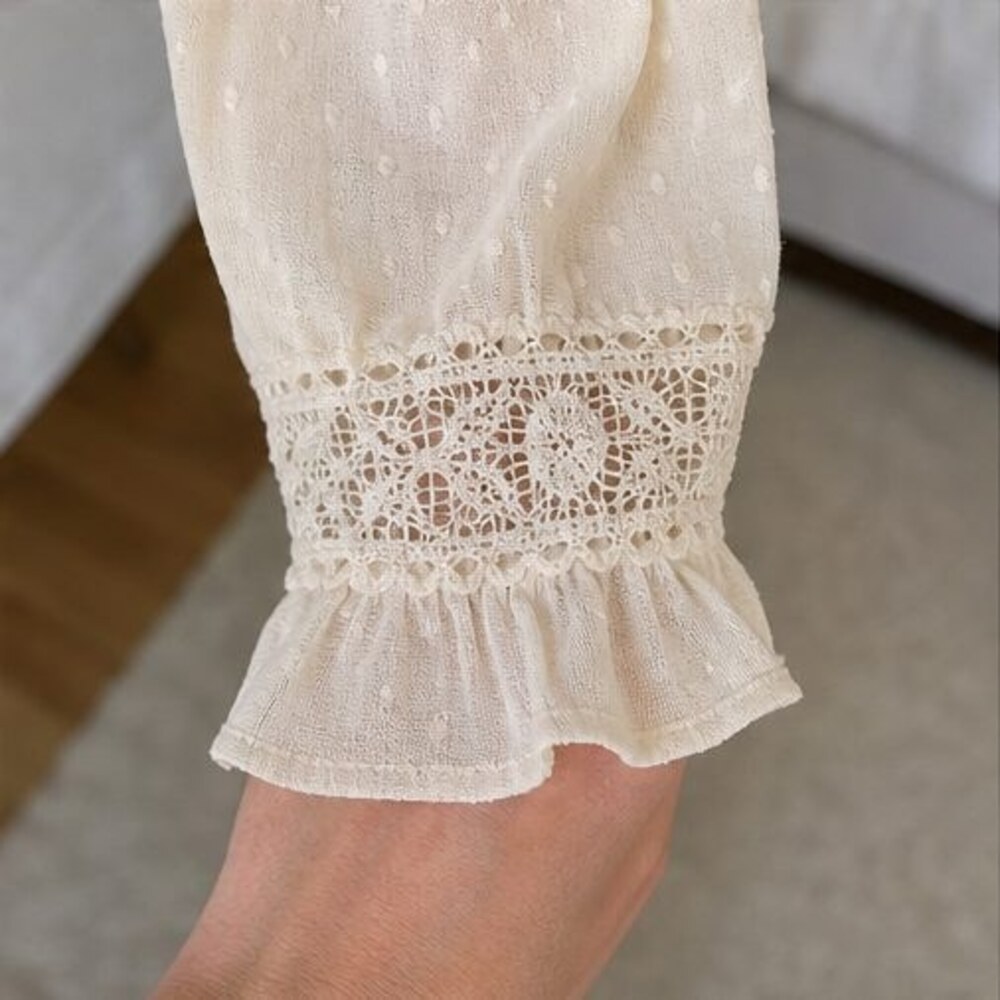 Blush Ruffle Blouse - Picture 5 of 6